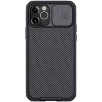 Карбоновая накладка Nillkin Camshield (шторка на камеру) для Apple iPhone 13 Pro Max (6.7") Черный / Black