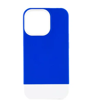 Чехол TPU+PC Bichromatic для Apple iPhone 13 Pro Max (6.7") Navy Blue / White