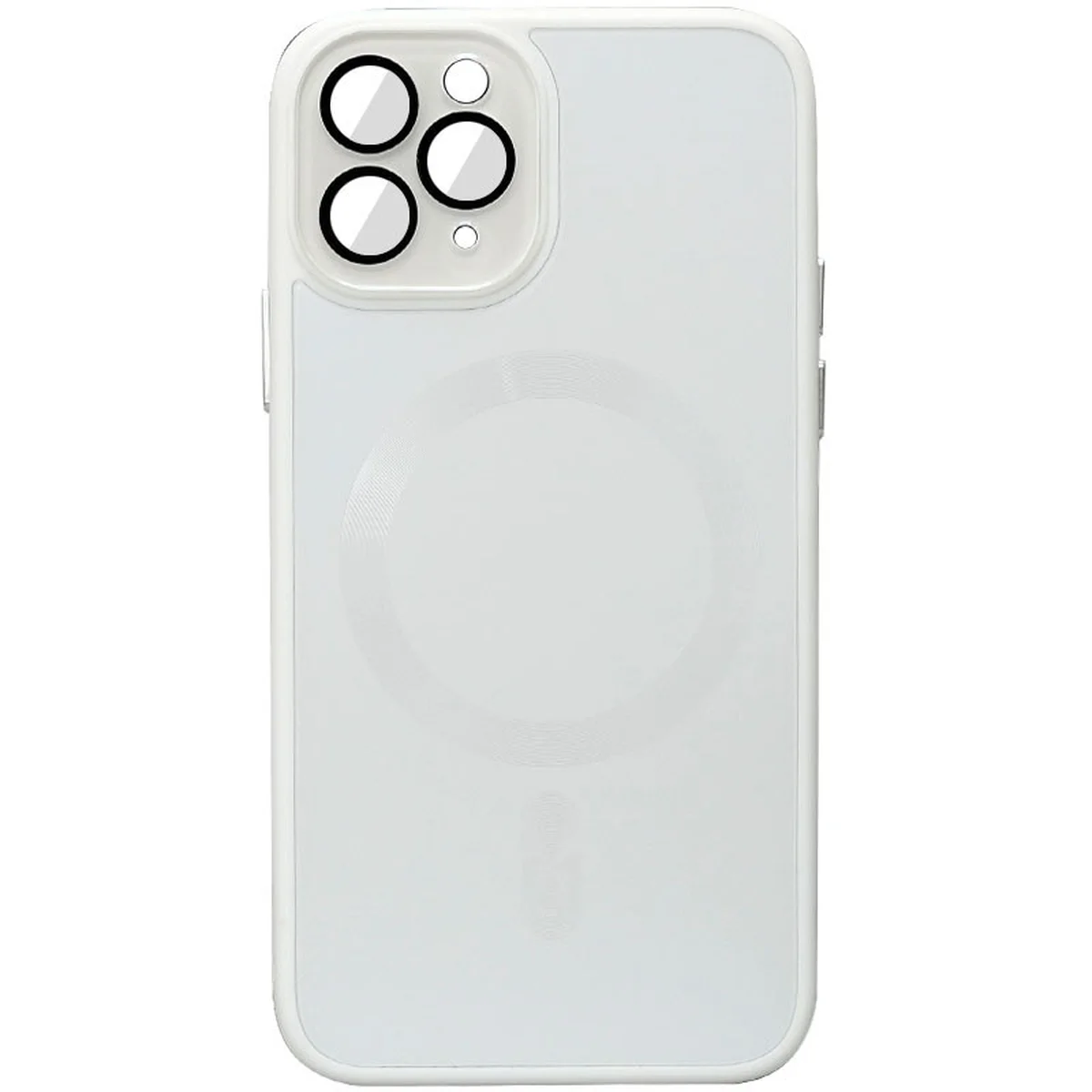Чохол TPU+Glass Sapphire Midnight with MagSafe для Apple iPhone 13 Pro Max (6.7") Білий / White
