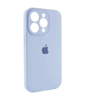 Чехол Silicone Case Full Camera Protective (AA) для Apple iPhone 13 Pro Max (6.7") Голубой / Lilac Blue