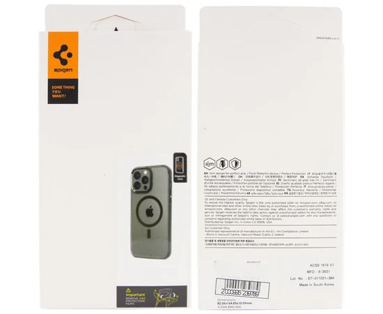 Чохол SGP Ultra Hybrid (MagFit) для Apple iPhone 13 Pro Max (6.7") Прозорий