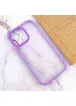 TPU+PC чехол Metal Buttons для Apple iPhone 13 Pro Max (6.7") Сиреневый