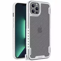 Чехол TPU+PC TRAVEL Carbon для Apple iPhone 13 Pro Max (6.7") Белый