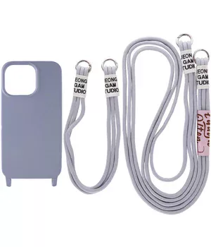 Чохол TPU two straps California для Apple iPhone 13 Pro Max (6.7") Сірий / Stone