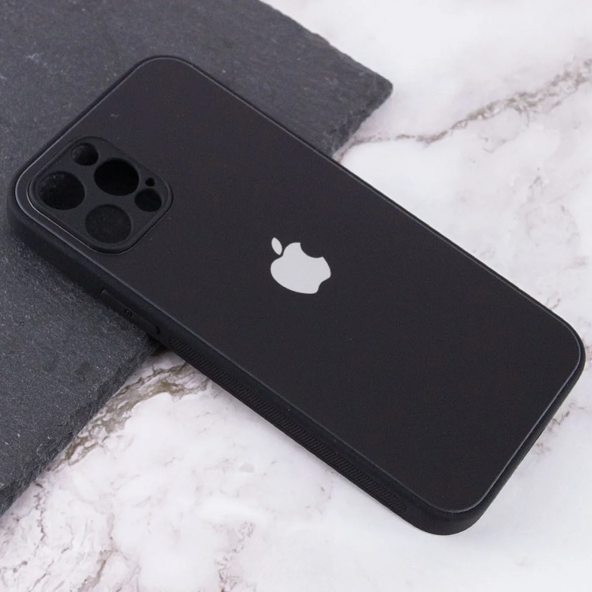 TPU+Glass чехол Matte Candy Full camera для Apple iPhone 13 Pro Max (6.7") Черный