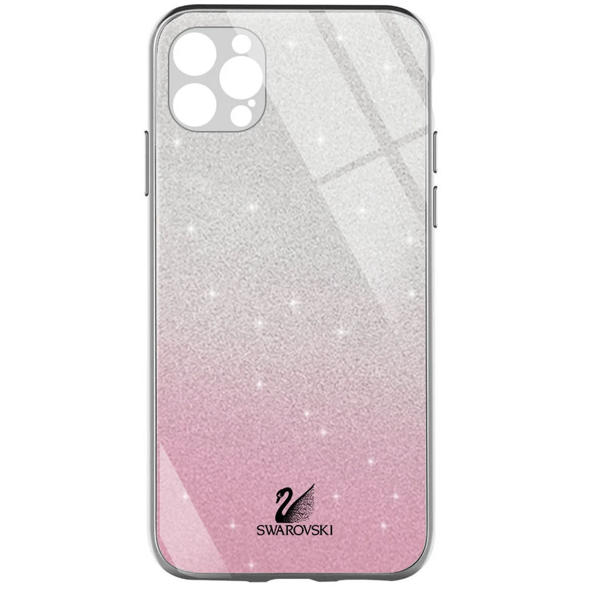 TPU+Glass чехол Swarovski для Apple iPhone 13 Pro Max (6.7") Розовый