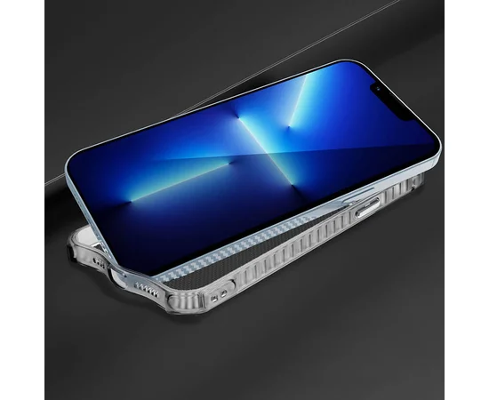 Чохол TPU Ease Carbon для Apple iPhone 13 Pro Max (6.7") Чорний / Прозорий