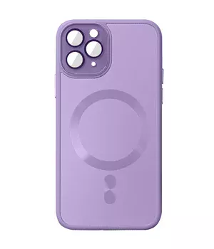 Чехол TPU+Glass Sapphire Midnight with MagSafe для Apple iPhone 13 Pro Max (6.7") Сиреневый / Lilac