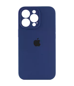 Чехол Silicone Case Full Camera Protective (AA) для Apple iPhone 13 Pro Max (6.7") Синий / Deep navy
