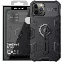 TPU+PC чехол Nillkin CamShield Armor no logo (шторка на камеру) для Apple iPhone 13 Pro Max (6.7") Черный