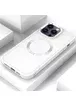TPU чохол Bonbon Metal Style with MagSafe для Apple iPhone 13 Pro Max (6.7") Білий / White