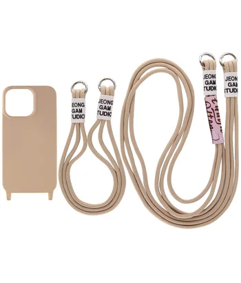 Чохол TPU two straps California для Apple iPhone 13 Pro Max (6.7") Бежевий / Beige