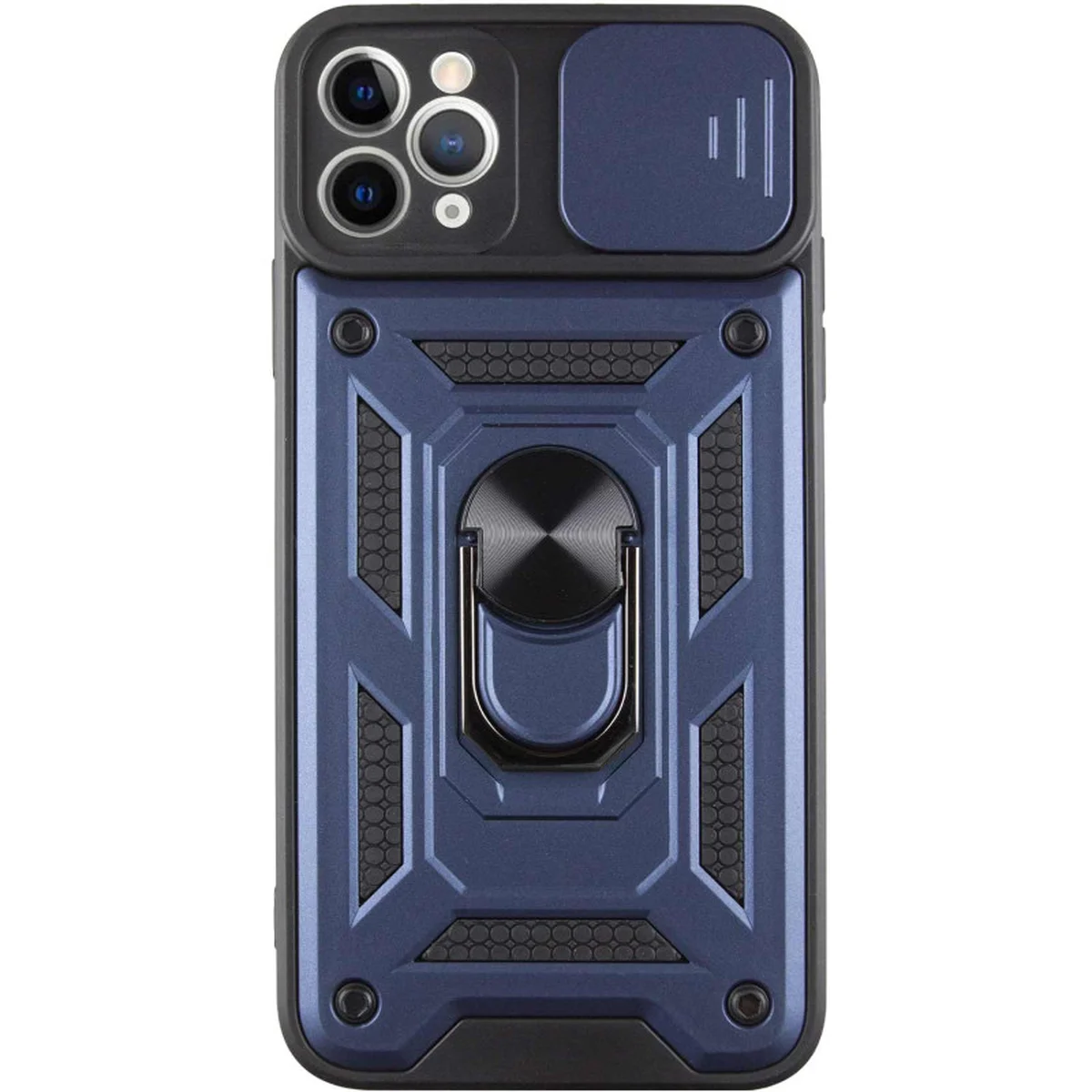 Ударопрочный чехол Camshield Serge Ring для Apple iPhone 13 Pro Max (6.7") Синий