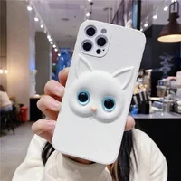 Силиконовый чехол "3D Cat " для Apple iPhone 13 Pro Max 