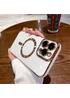 Силіконовий чохол "Luxury Plating" with MagSafe + скло на камеру для Apple iPhone 14 Pro Білий