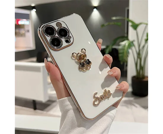 Силиконовый чехол "Gem Bear Bling Smiley" для Apple iPhone 13 Pro Max 