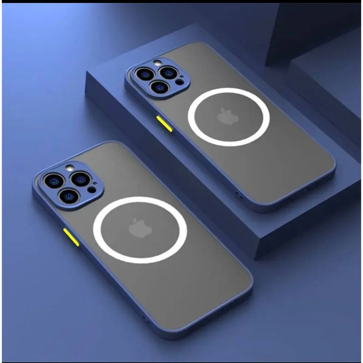 Силиконовый чехол "Armor Matte Cover" Case with MagSafe для iPhone 13 Pro Max Синий