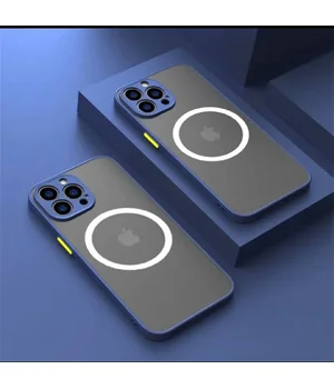 Силіконовий чохол "Armor Matte Cover" Case with MagSafe для iPhone 13 Pro Max Синій