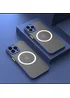 Силіконовий чохол "Armor Matte Cover" Case with MagSafe для iPhone 11 Pro Max Синій