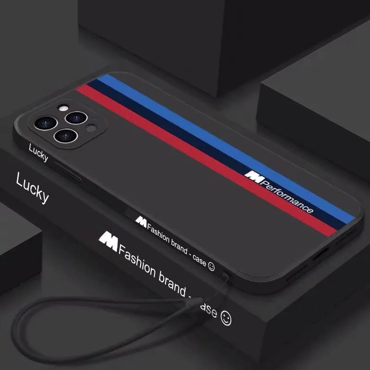 Силиконовый чехол "BMW" для iPhone 13 Pro Черный