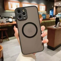 Силиконовый чехол "Armor Matte Cover" Case with MagSafe для iPhone 14 Pro Черный