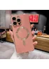 Силіконовий чохол "Luxury Plating" with MagSafe + скло на камеру для Apple iPhone 13 Pro Max Рожевий