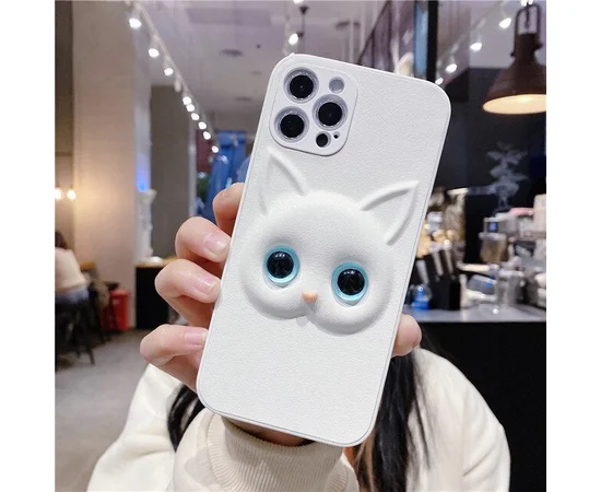 Силиконовый чехол "3D Cat " для Apple iPhone 12 Pro Max 