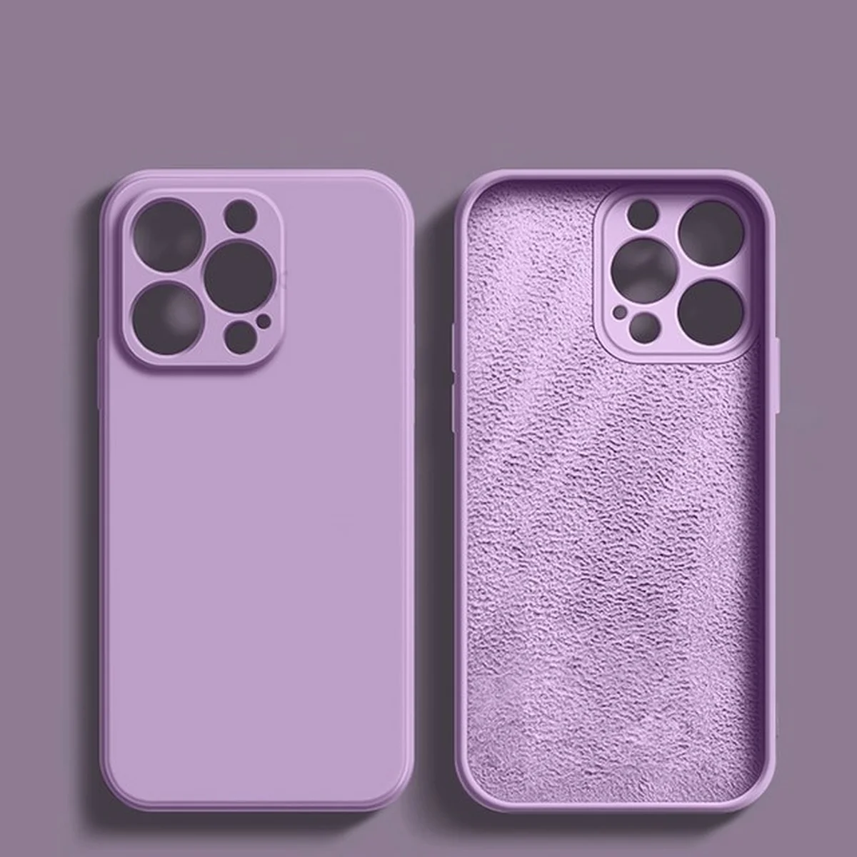 Силиконовый чехол Soft Touch для iPhone 13 Pro Светло-фиолетовый