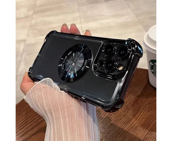 Силиконовый чехол "Black Hard" Case with MagSafe для iPhone 13 Pro Черный