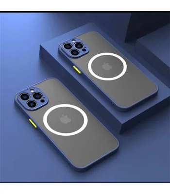 Силіконовий чохол "Armor Matte Cover" Case with MagSafe для iPhone 11 Pro Max Синій