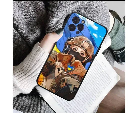 Силиконовый чехол "military girl" для iPhone 13 Pro 
