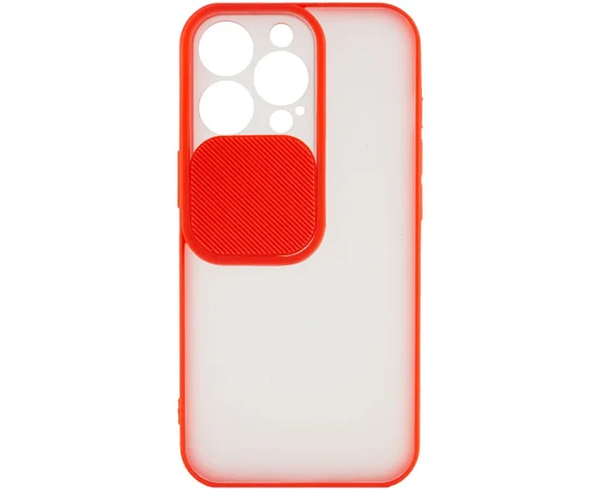 Чехол Camshield mate TPU со шторкой для камеры для Apple iPhone 13 Pro (6.1") Красный