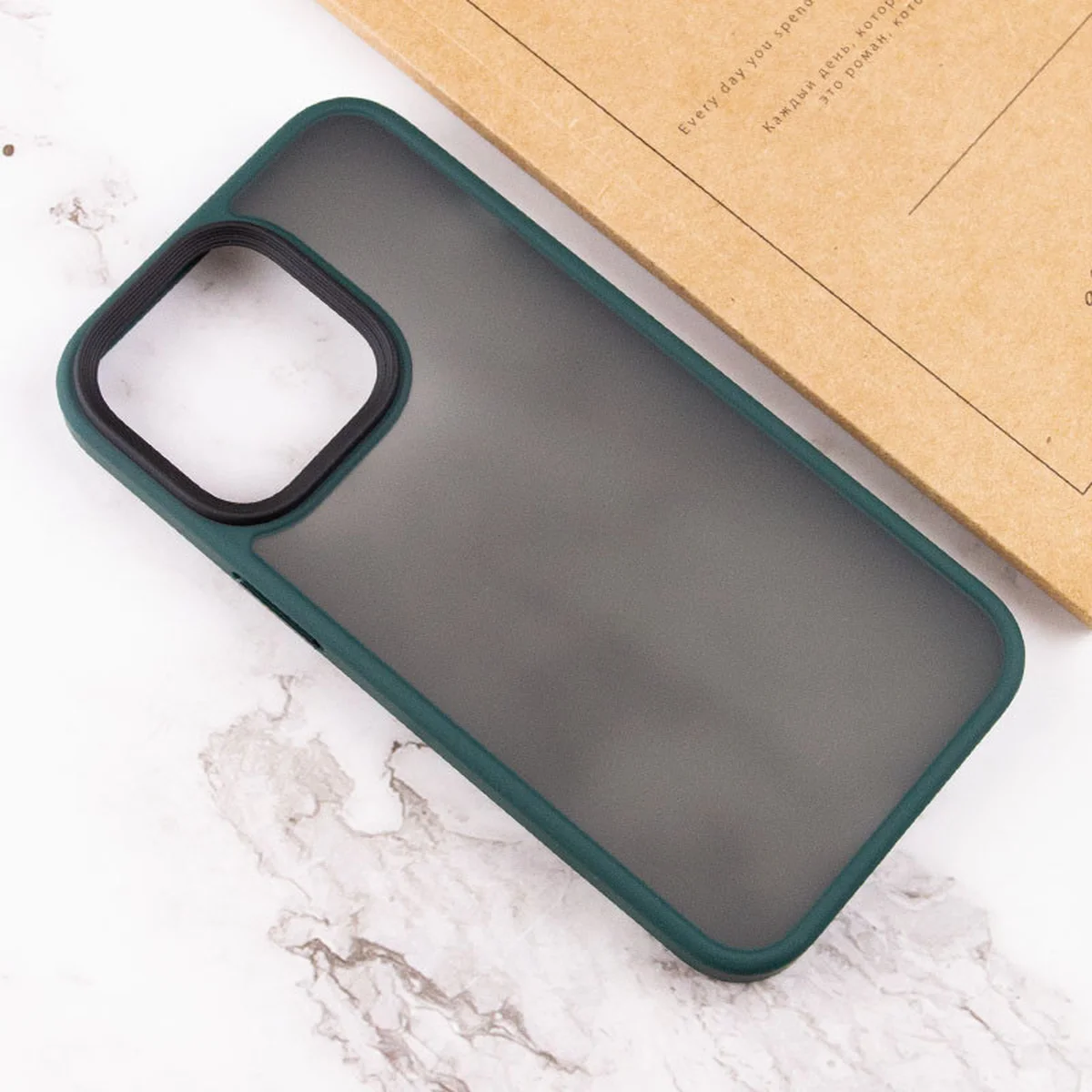 TPU+PC чехол Metal Buttons для Apple iPhone 13 Pro (6.1") Зеленый