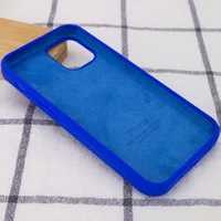 Чехол Silicone Case Full Protective (AA) для Apple iPhone 13 Pro (6.1") Синий / Shiny blue