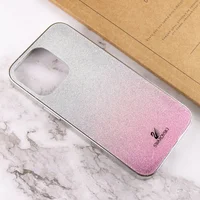 TPU+Glass чехол Swarovski для Apple iPhone 13 Pro (6.1") Розовый