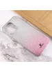 TPU+Glass чехол Swarovski для Apple iPhone 13 Pro (6.1") Розовый