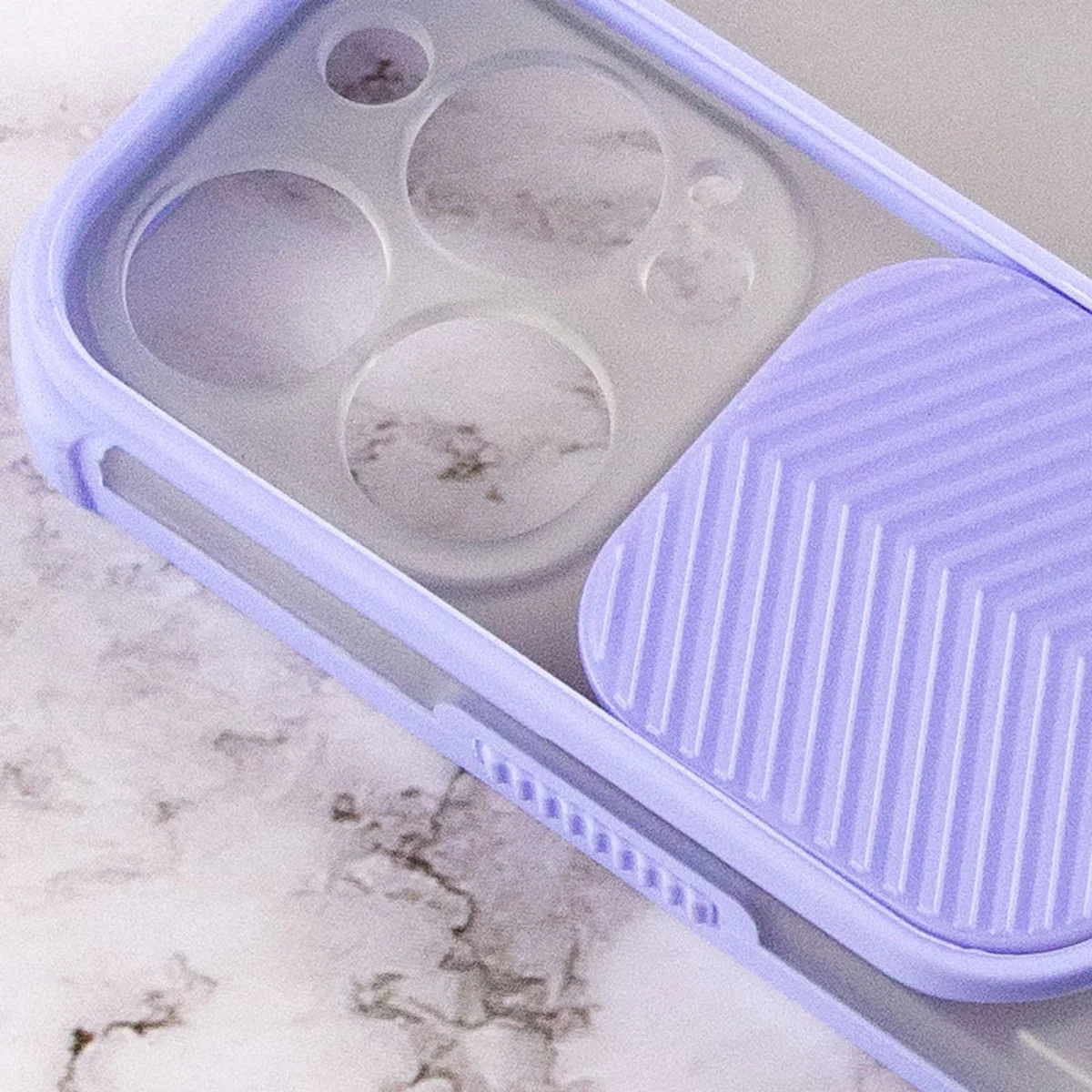 Чохол Camshield matte Ease TPU зі шторкою для Apple iPhone 13 Pro (6.1") Бузковий