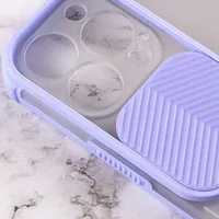 Чохол Camshield matte Ease TPU зі шторкою для Apple iPhone 13 Pro (6.1") Бузковий