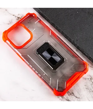Ударопрочный чехол Transformer CrystalRing для Apple iPhone 13 Pro (6.1") Красный