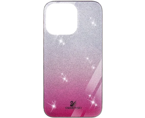 TPU+Glass чехол Swarovski для Apple iPhone 13 Pro (6.1") Малиновый