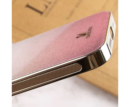 TPU+Glass чехол Swarovski для Apple iPhone 13 Pro (6.1") Розовый
