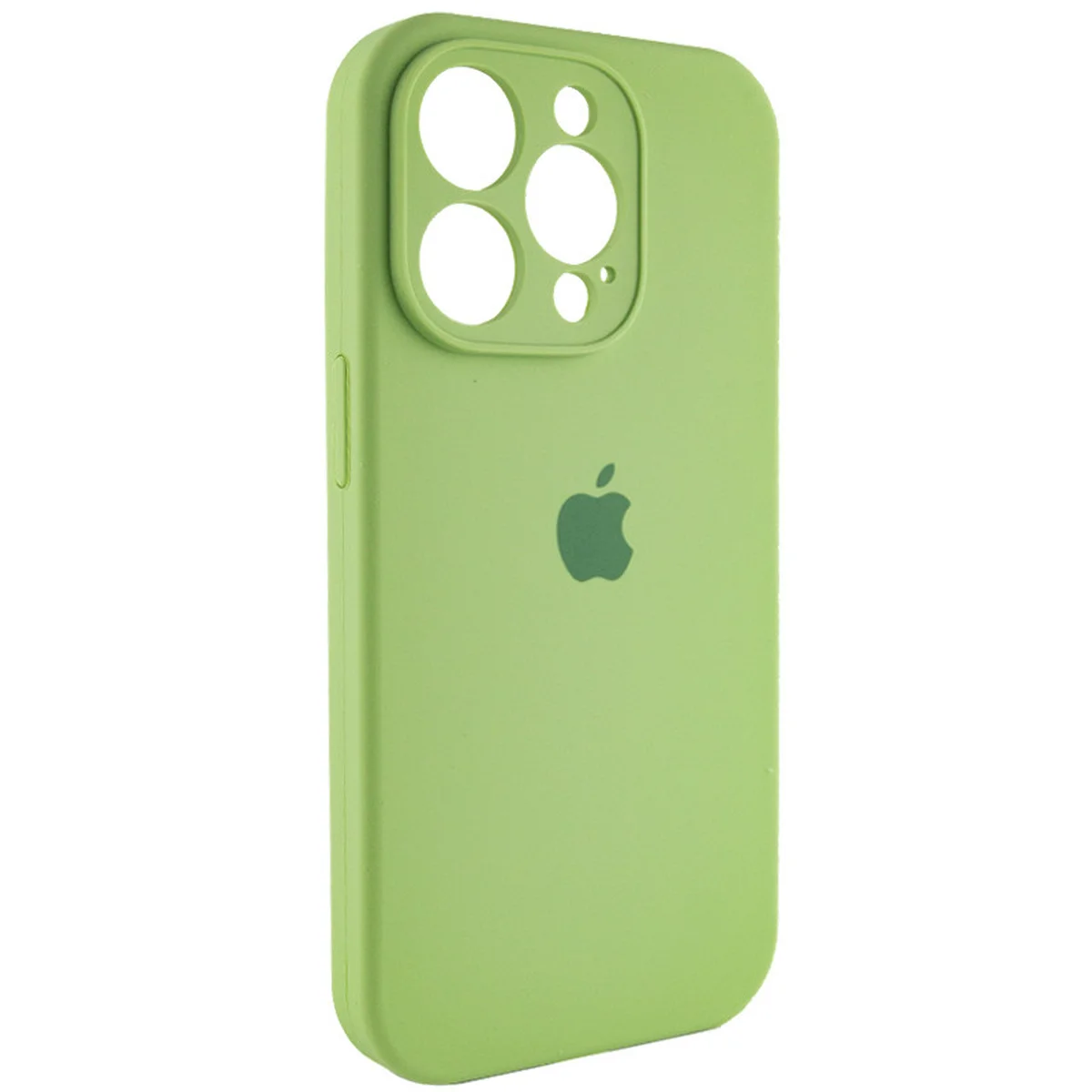 Чохол Silicone Case Full Camera Protective (AA) Apple iPhone 13 Pro (6.1") М'ятний / Mint / PVH