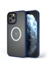 TPU+PC чехол Metal Buttons with MagSafe для Apple iPhone 13 Pro (6.1") Синий