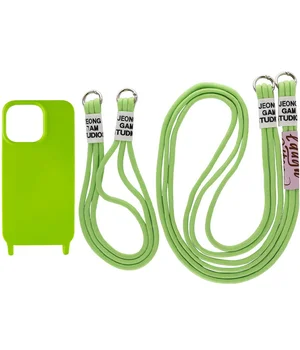 Чехол TPU two straps California для Apple iPhone 13 Pro (6.1") Салатовый