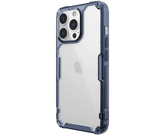 TPU чохол Nillkin Nature Series для Apple iPhone 13 Pro (6.1") Синій (прозорий)