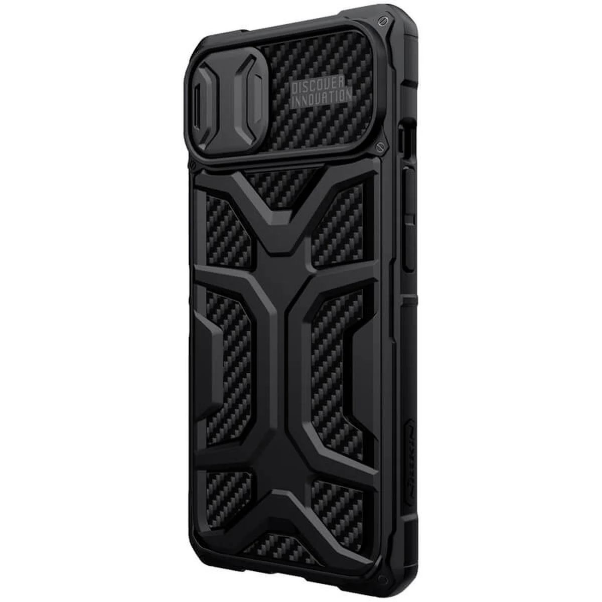 TPU+PC чохол Nillkin CamShield Adventurer (шторка на камеру) для Apple iPhone 13 Pro (6.1") Чорний