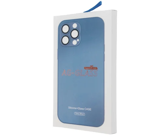 Чехол TPU+Glass Sapphire matte case для Apple iPhone 13 Pro (6.1") Navy Blue