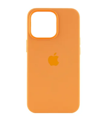 Чохол Silicone case (AAA) full with Magsafe and Animation для Apple iPhone 13 Pro (6.1") Помаранчевий / Marigold
