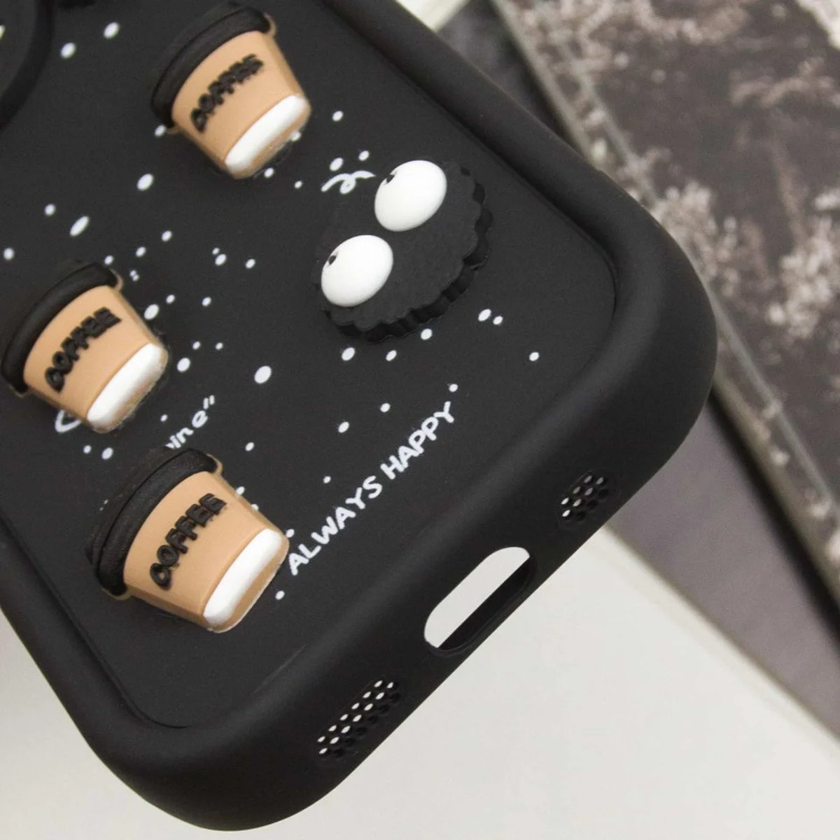 Чехол TPU Toys Case with Ears для Apple iPhone 13 Pro (6.1") Black