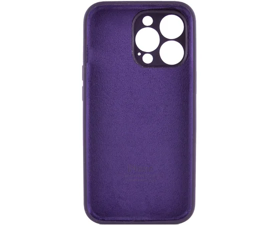 Чохол Silicone Case Full Camera Protective (AA) Apple iPhone 13 Pro (6.1") Фіолетовий / Elderberry